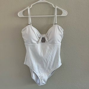 NWT Andie swim one piece white bridal XL